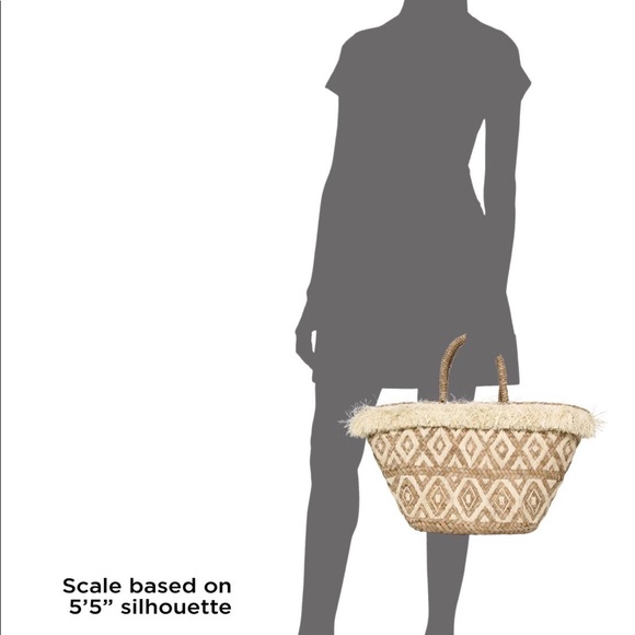 $138 Kayu Lillian Embroidered Raffia Tote - Picture 2 of 3